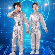 Tech-Future Astronaut Street Dance Space Suit Robot dance performance costume