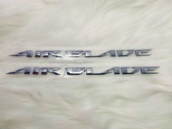 Tem chữ nổi ốp sườn Honda AB Air Blade 125 2013 2014 2015 Xi Trắng ( Bán lẻ từng cái )