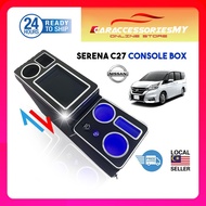Nissan Serena C27 Center Console Storage Console Box PIANO BLACK ABS armrest organizers accessories