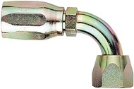 Aeroquip FCM1387 AQP High Pressure Hose Fitting 90 deg. Elbow -08AN Hose Size 3/4-16 Thread Steel AQ