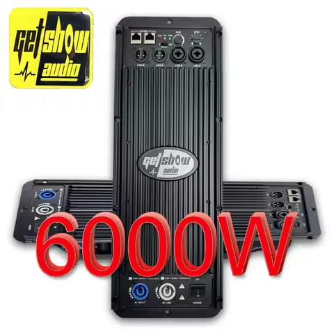 2 Channel GETSHOW 6000W Subwoofer Amplifier Module Professional Speaker Plate Amplifier Class D with