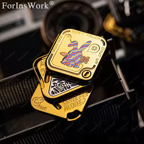 MOT SNAP Tuning Fork Fidget Push Slider Zirconium Magnetic 3 Layser Slide Sideways Grumpy Rabbit Str