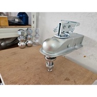 MARINE BOAT TRAILER COUPLER 1-7/8" BALL SIZE TONGUE 2" &  BALL SIZE 1-7/8" X 3/4" SHAFT WITH A SAFET