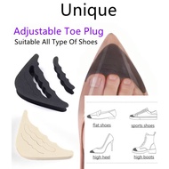 [READY STOCK] 1 Pair Toe Plug Insole Adjustable Size Pad Shoes Cushion Feet Filler Insole Forefoot P