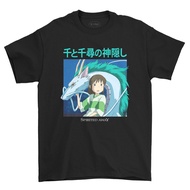 Spirited Away 04 Anime T-shirt Baju T Shirt Lelaki Oversized Baju Lelaki