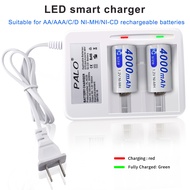 PALO 1.2V C size rechargeable battery LR20  R20 R battery NI-MH rechargeable C battery 4000mAh