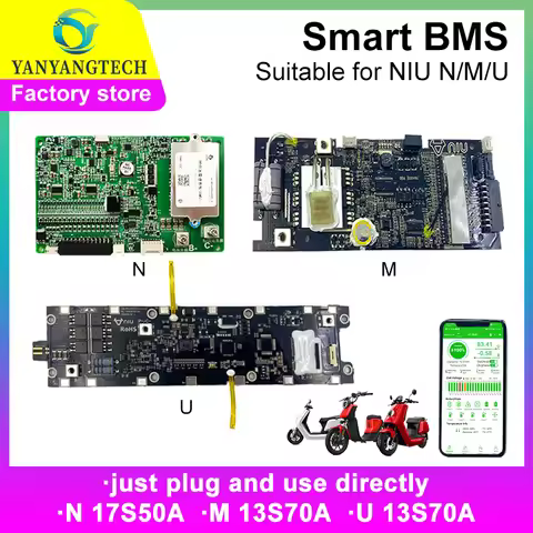 For NIU Smart BMS LiFePo4 NQi N1S M1 U1 Original Lithium Battery Protection Board for Electric Bike 
