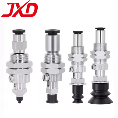 JXD PISCO VPC-2/3/4/6/8/10/15/20/30/40/50RN/BN-4J/6J Black NBR Industry Vacuum Suction Cup With Conn