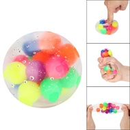 Non-toxic Color Sensory Toy Office Stress Ball Pressure Ball Stress Reliever Toy Squeezable Stress Squishy Toy Stress Re
