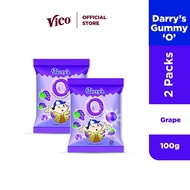 Darry's Gummy 'O" 2 PACKS GRAPE 100g