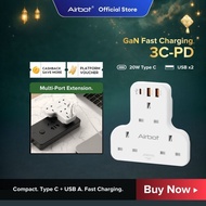 Airbot Air 3B-PD/3C-PD | Multi Extension Socket 3250W 3 Way Socket Multi Power Adaptor with USB + Ty