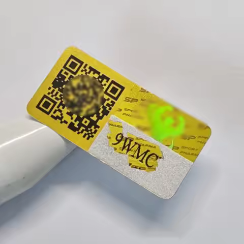 Free Design &Color Changing ! custom 3D holographic sticker warranty void seals Adhesive labels with