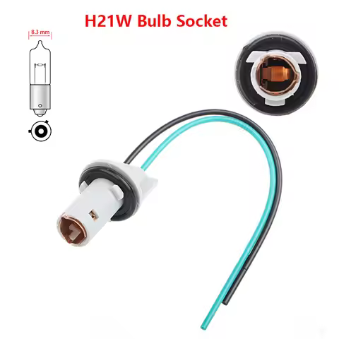 2x Car Light Sockets For VW Golf 7 Buick H21W BAY9S Bulb Holder Connector Wiring Harness Accessories