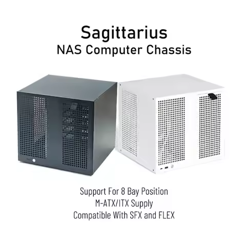 Hot Sagittarius 8-Bay NAS Chassis With Backplane Case ATX power Supply MATX Motherboard Full Height 