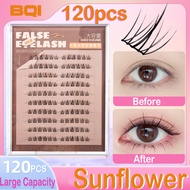 BQI 120 Clusters False Eyelashes 10 Row Cluster Eyelash Extensions Kit DIY Lash Extension Kit