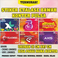 STIKER ETALASE BAWAH KONTER/DEKORASI KONTER/BAHAN CROMO &amp; VINYL