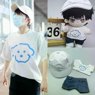 [Only Baby Clothes] 10cm Baby Clothes 20cm Cotton Doll Zhou Shen Concert Same Style Dog Printed T-Sh