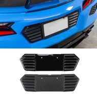 Car Rear License Plate Holder Decorative Frame For Chevrolet Corvette C8 Z51 Z06 Body Kit Car Access