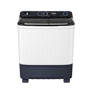 Haier เครื่องซักผ้า 2 ถัง ความจุ 7.5 KG รุ่น HTW70-1217BS สีขาว