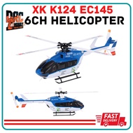 XK K124 EC145 6CH Brushless motor 3D 6G System RC Helicopter