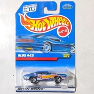 Hotwheels Hot Wheels Oldsmobile 442 Olds 442 biru 1998 Race Team