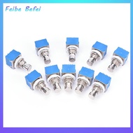 [Feibe Befei] 10 pcs 9-pin 3PDT กีต้าร์เอฟเฟค Pedal BOX STOMP Foot Metal SWITCH True BYPASS
