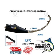 HONDA RSX150/RSX ESPADA EXHAUST PIPE E6 STANDARD RACING EXHAUST 28MM WITH SILENCER
