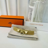 Hermes Clou Medor PM hair Clip 髮夾 法國原產 熱門愛馬仕配貨 稀有金色 帶盒全套 送禮首選