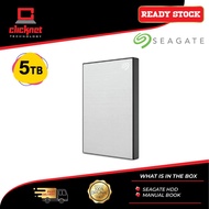Seagate Hard Drive 5TB Backup Plus External Hard Drive (Silver)