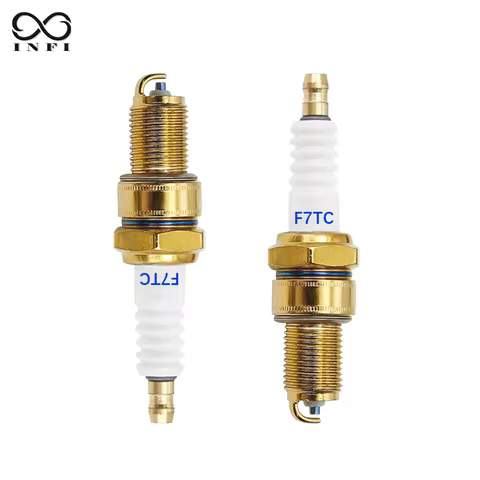 2pcs F7TC Spark Plugs for Honda GX Series, Removable Terminal Nut, Fits Most 4-Stroke Small Engine, 
