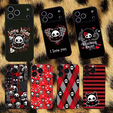 Cute Skelanimals Bet Dog Phone Case For iPhone 17,16,15,14,13,12,11,Pro,XS,Max,XR,Plus,E,SE4,Mini Bl