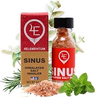 4Elementum Sinus Himalayan Pink Salt Inhaler | Asthma Inhaler | Sinus &amp; Cold relief | Nasal | Eucalyptus, Peppermint essential oils | Natural Salt | asma