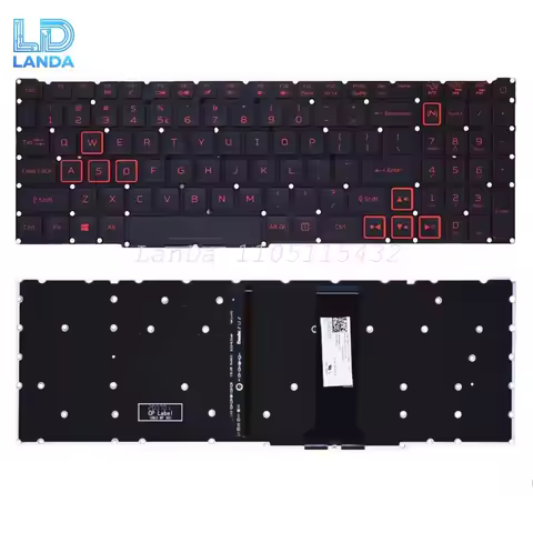 Keyboard For Acer Nitro 5 AN515-43 AN515-54 AN517-51 AN517-52 US Backlit