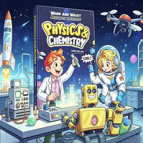 Weird and Wacky Research Institute: Physics & Chemistry - Fun STEM Science Book for Kids Educational