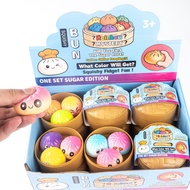Steamed Bun Squishy Blind Box. Cartoon expressions, simulation mini toy. Desk fidget for students ki