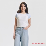 Penshoppe The Bahamas Slim Raglan Graphic T-Shirt For Women [Tshirt, T shirt]