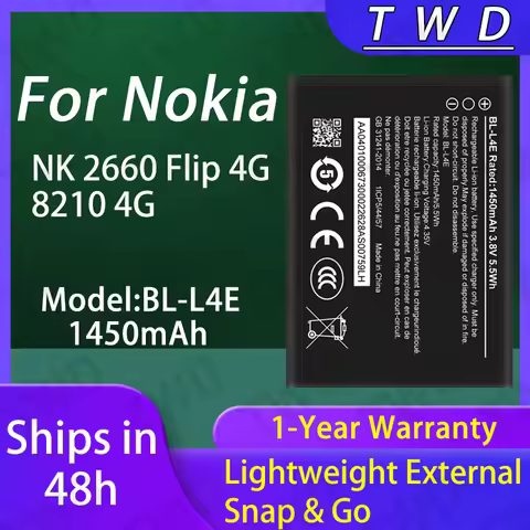 BL-L4E BLL4E Large capacity Battery For Nokia NK 2660 Flip 4G/8210 4G Batteries New High Quanlity
