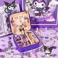 Bộ Charm Kuromi Cinnamorol Handmade Cho Bé Làm Vòng Tay Dây Chuyền (hộp nhung đẹp 66 chi tiết) Monte