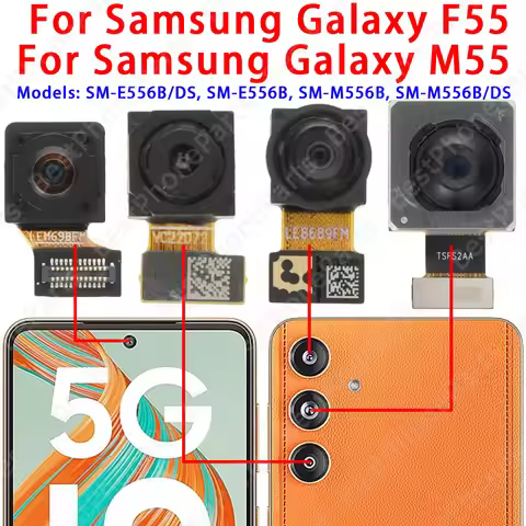 For Samsung Galaxy F55 SM-E556B M55 SM-M556B Front Selfie Rear Camera Main Camera Module Flex Cable 