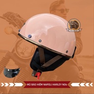 Mũ Bảo Hiểm Nửa Đầu Napoli Harley N04 - CHÍNH HÃNG - FREESHIP - Nón Bảo Hiểm 1/2 - Đa Dạng Màu Sắc -