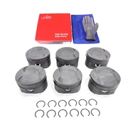 Forged Piston &Ring Set For VW Porsche Audi S4 B9 S5 A6 A7 Q7 3.0 EA839 06M107065AD, 06M107066AD, 06