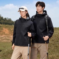 Waterproof Fleece Lining Workwear Outdoor Clothing Women Hooded Windproof Jacket Jacket Workwear Men