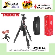 Takara ROVER 66 BALL HEAD TRIPOD MONOPOD 2-IN1 FREE Bag &amp; MINI TRIPOD.