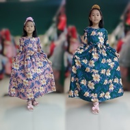New Stock Jubah Muslimah Kanak Kanak Terkini long flower dress for children kids dress