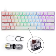 Skyloong GK61 Mechanical Gaming Mini Portable 60% Keyboard RGB Backlit Programmable HotSwap with 3Pi
