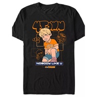 Disney 4 Town Nobody Like U Cotton Summer Stylish Crewneck T-Shirt Featuring 4 Town Member with Musi