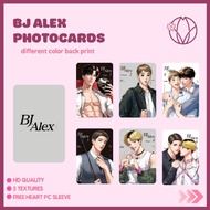 BJ ALEX Manhwa Lezhin Edition High Quality Photocards with Heart Sleeve | sakuravi