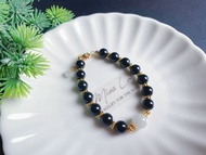 天然緬甸玉翡翠 白翡 墨翠 設計款 手鍊 禮物 生日禮物