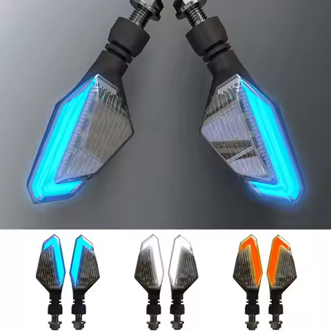 Motorcycle Led Turn Signal Light Drl Daytime Running Indicator For 61 Diamond Painting Suzuki Gs 500