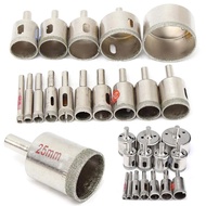 Durable 15pcs/set 6mm-50mm Diamond Coated Hole Saw Tile Drill Bits For Glass Ceramic Porcelain Marble Drilling Bit Tools